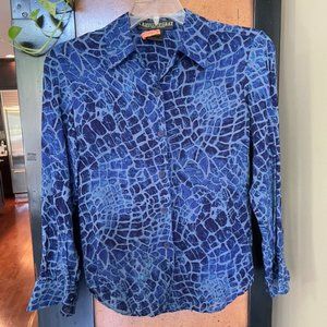 Griffith Gray St. John sz 4 Blue Blouse Italy